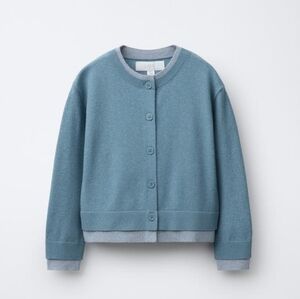 Zara Blue Button-Up Cardigan